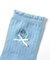 ワンポイント刺繍クルーソックス