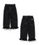 バックリボンフリルベスト＆フリルパンツ2Pセット  10分丈