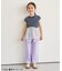 裾スリットワイドパンツ  10分丈