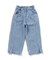 裾スリットワイドパンツ  10分丈