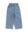 裾スリットワイドパンツ  10分丈