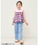 裾スリットワイドパンツ  10分丈
