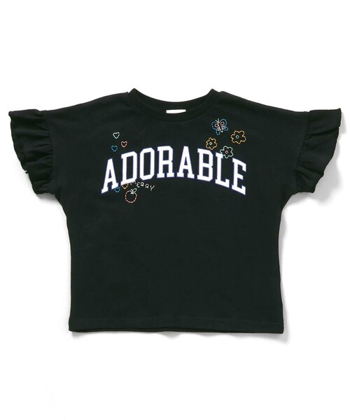 刺繍フリルTシャツ｜エフオーオンラインストアの通販｜&mall（アンド