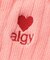 ハートalgyロゴルーズソックス