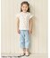 WEB限定 ハート・フラワーアップリケフリルTシャツ