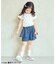 WEB限定 ハート・フラワーアップリケフリルTシャツ