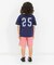 カラーデニムハーフパンツ  5分丈