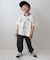 WEB限定  リンガー配色アニマルカレッジTシャツ