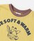 WEB限定  リンガー配色アニマルカレッジTシャツ
