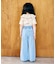 WEB限定 ワッフルフリル衿Tシャツ