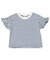 WEB限定  袖フリルボーダーTシャツ