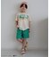 ワンタックハーフパンツ  5分丈