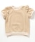 【リンク】肩フリルフラワージャガードTシャツ