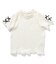 ぽこぽこジャガード袖リボンTシャツ