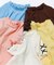 ぽこぽこジャガード袖リボンTシャツ