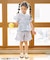 アプレのはんなりGIRLSペプラム甚平