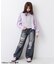 バックロゴワイドフレアパンツ