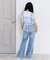 バックロゴワイドフレアパンツ