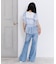 バックロゴワイドフレアパンツ