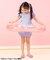 【UVカット/リンク】ギンガム・トロピカル・フラワーシャーリングセパレート水着 UVカット