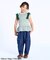 WEB限定  袖フリルワッフルTシャツ