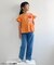 フラワーワッペンペプラムモチーフTシャツ