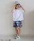 BREEZY CATS 総柄パンツ  4分丈
