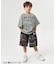 WEB限定  KUDOZ.B ステンシルプリント風Tシャツ