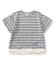 WEB限定  KUDOZ.B レイヤード先染めボーダーTシャツ