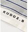 WEB限定  KUDOZ.B レイヤード先染めボーダーTシャツ