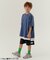 WEB限定  KUDOZ.B レイヤード先染めボーダーTシャツ