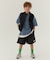 WEB限定  KUDOZ.B レイヤード先染めボーダーTシャツ