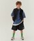 WEB限定  KUDOZ.B レイヤード先染めボーダーTシャツ