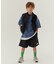 WEB限定  KUDOZ.B レイヤード先染めボーダーTシャツ