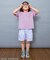 WEB限定  タックハーフパンツ  5分丈