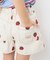 刺繍デニムショートパンツ  ショート丈