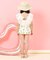 【UVカット】レース・花柄シアーフリルワンピース水着 UVカット