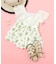 レース・花柄シアーフリルワンピース水着 UVカット