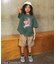 B NEWJACK ワイドフィットハーフパンツ  6分丈