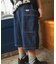B NEWJACK ワイドフィットハーフパンツ  6分丈