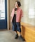 B NEWJACK ワイドフィットハーフパンツ  6分丈