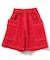 B NEWJACK ワイドフィットハーフパンツ  6分丈