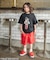 B NEWJACK ワイドフィットハーフパンツ  6分丈