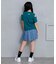 ダブルベルトデニムスカパン