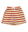 ボーダー＆ストライプハーフパンツ  4分丈