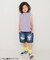 WEB限定  ダメージデニムハーフパンツ  5分丈