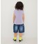 WEB限定  ダメージデニムハーフパンツ  5分丈