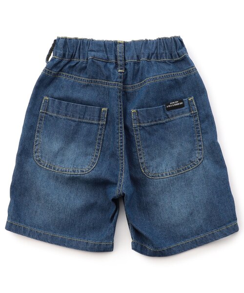 サマーエール/接触冷感】デニムハーフパンツ 6分丈 接触冷感｜エフオー