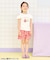 リボンオフショルサマーモチーフTシャツ