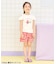 リボンオフショルサマーモチーフTシャツ